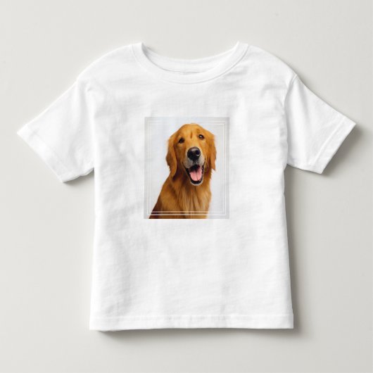 ゴールデンリトリーバースマイル トドラーTシャツ (正面)