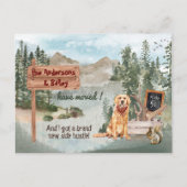 ゴールデンリトリーバードッグウッズの新居を移す      案内ポストカード (正面)