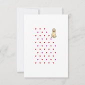 ゴールデンリトリーバーバレンタインデーギフト 出欠カード (裏面)