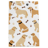 ゴールデンリトリーバーボーンズアンドポーズメディア抱き枕 ミディアムペーパーバッグ (正面)