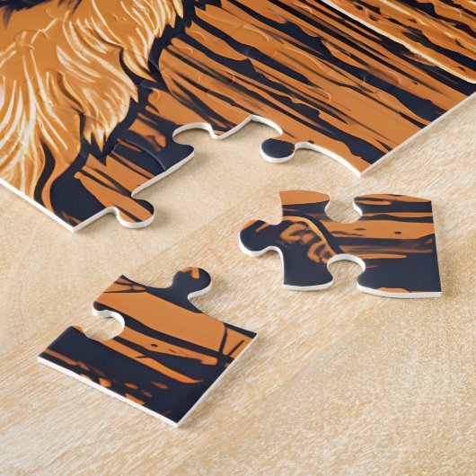 ゴールデンリトリーブアットザゴールデンゲートブリッジ ジグソーパズル (側面)