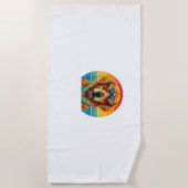 ゴールデンリトリ子供へーバーボーイズ女子サングラスペ ビーチタオル (正面)