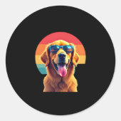 ゴールデンリトリ子供へーバーボーイズ女子サングラスペ ラウンドシール (正面)