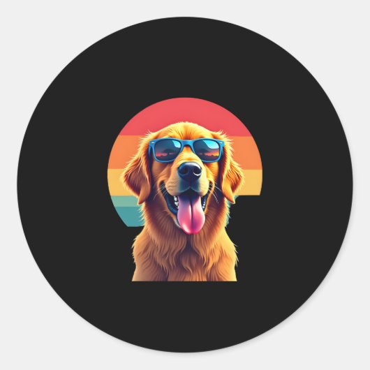 ゴールデンリトリ子供へーバーボーイズ女子サングラスペ ラウンドシール (正面)