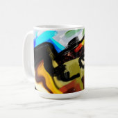 ゴールデンリトリ走ーバーフリー コーヒーマグカップ (正面左)