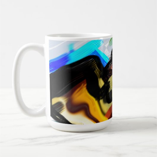 ゴールデンリトリ走ーバーフリー コーヒーマグカップ (左)