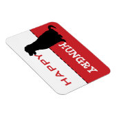 ゴールデンリトリ食べ物を与えーバー私空腹のマグネット記号 マグネット (右側)