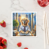 ゴールデンリト企業のリーバーの実業家 スタンダードカクテルナプキン (インサイチュ)