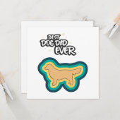 ゴールデンリト最高のリーバドッグパパエバーウィーヴオブユー カード (正面/裏面インサイチュ)