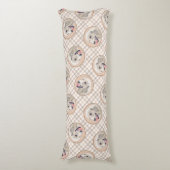 ゴールデンリト絵を描リーバーのかわいいオリジナルドッグアート ボディピロー (正面縦)