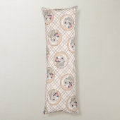 ゴールデンリト絵を描リーバーのかわいいオリジナルドッグアート ボディピロー (裏面 (縦))