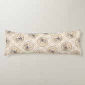 ゴールデンリト絵を描リーバーのかわいいオリジナルドッグアート ボディピロー (正面)