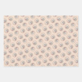 ゴールデンリト絵を描リーバーのかわいいオリジナルドッグアート ラッピングペーパーシート (正面)