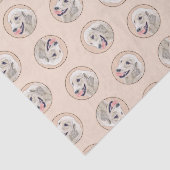 ゴールデンリト絵を描リーバーのかわいいオリジナルドッグアート 薄葉紙 (詳細)