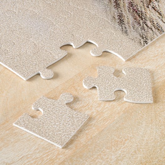 ゴールデンリト絵画リーバーの可愛いオリジナルドッグアート ジグソーパズル (側面)