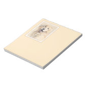 ゴールデンリト絵画リーバーの可愛いオリジナルドッグアート ノートパッド (回転)