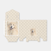 ゴールデンリト絵画リーバーの可愛いオリジナルドッグアート フェイバーボックス (折り畳みなし)