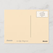 ゴールデンリト絵画リーバーの可愛いオリジナルドッグアート ポストカード (裏面)