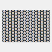 ゴールデンリト絵画リーバーの可愛いオリジナルドッグアート ラッピングペーパーシート (正面3)