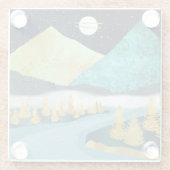 ゴールデンリバー ガラスコースター (裏面)