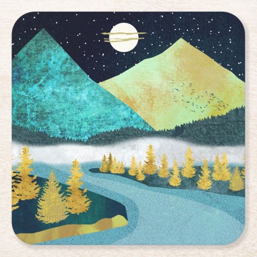 ゴールデンリバー スクエアペーパーコースター (正面)