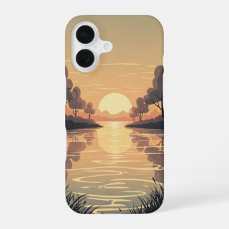 ゴールデンリバー・レトロシーン iPhone 16ケース