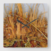 ゴールデンリフレクションズスクエアウォールクロック スクエア壁時計 (正面)