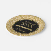 ゴールデンリボンオングリッター ペーパープレート (アングル)