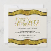 ゴールデンリボンニューイヤーズパーティの招待状 招待状 (正面)