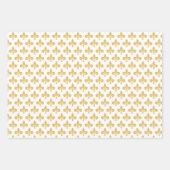 ゴールデンリリーの花、くるみ割り、バレエダンサー ラッピングペーパーシート (正面2)