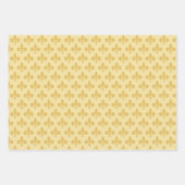 ゴールデンリリーの花、くるみ割り、バレエダンサー ラッピングペーパーシート (正面)