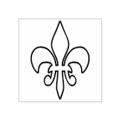 ゴールデンリリーの輪郭+あなたのアイディア ラバースタンプ (インプリント)