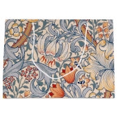 ゴールデンリリーウィリアムモリスラージ抱き枕 ラージペーパーバッグ (正面)