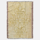 ゴールデンリリーコンター+背景とアイディア スローブランケット (正面縦)