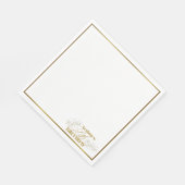 ゴールデンリリーテーマ大人パーティー スタンダードランチョンナプキン (角)