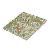 ゴールデンリリーワイルドフラワーウィリアムモリス タイル (側面)