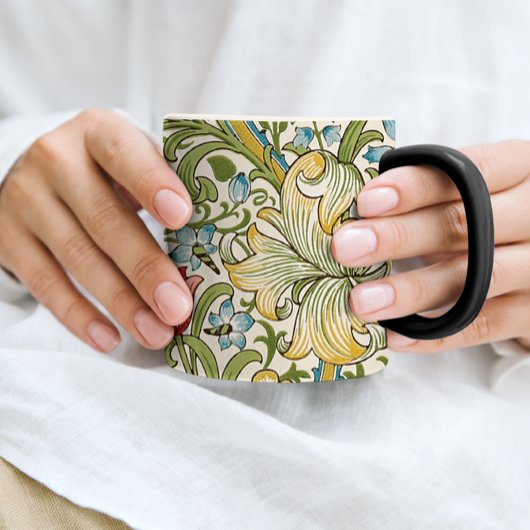 ゴールデンリリーワイルドフラワーウィリアムモリス モーフィングマグカップ