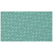 ゴールデンリリーヴィンテージフローラフラワーブルーピンクグリーン テーブルクロス (正面(横))