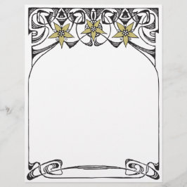 ゴールデンリリー縁どアールヌーボー