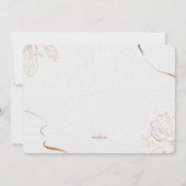 ゴールデンリングや輪婚約パーティ招待状 招待状 (裏面)