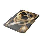 ゴールデンリングや輪抽象芸術アーモダントラグジュアリーデザイン バスマット (アングル)