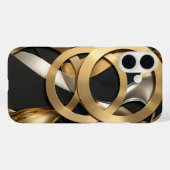 ゴールデンリングや輪抽象芸術アーモダントラグジュアリーデザイン Case-Mate iPhoneケース (裏面 (横))