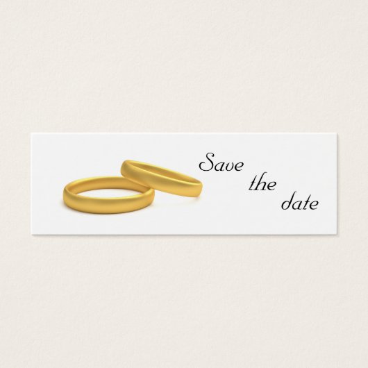 ゴールデンリングや輪日付の名刺を保存 (正面)