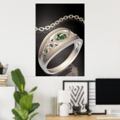 ゴールデンリングや輪 ポスター (ホームオフィス)