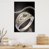 ゴールデンリングや輪 ポスター (キッチン)