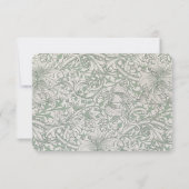 ゴールデンリージージュウェディングRSVPカードモリス 招待状 (裏面)