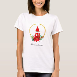 ゴールデンリースのキュートなクリスマスノーム Tシャツ