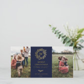 ゴールデンリースモノグラムホリデイ2フォトカードブルー シーズンカード (スタンド正面)