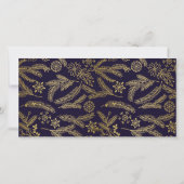 ゴールデンリースモノグラムホリデイ2フォトカードブルー シーズンカード (裏面)