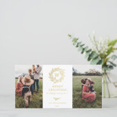 ゴールデンリースモノグラムホリデー2フォトカード シーズンカード (スタンド正面)